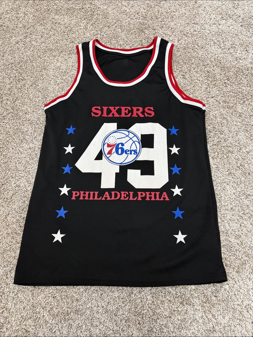 Philadelphia Sixers Black Basketball Tank